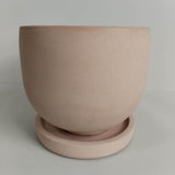 Matera de mesa María Nude 15x13cm de Cemento Circular de 2.3 Litros - Jardineria | Bylmo