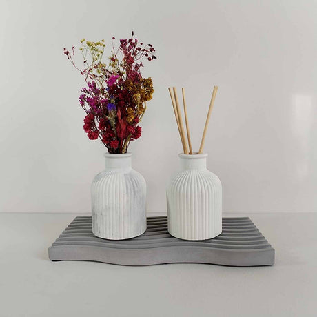 Bandeja Olas Gris 25 cm Minimalista - Utensilios y Accesorios | Bylmo