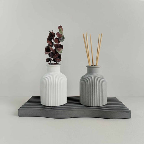 Bandeja Olas Gris Oscuro 25 cm Minimalista - Utensilios y Accesorios | Bylmo