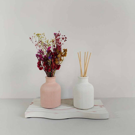 Bandeja Olas Marmól Rosa 25 cm Minimalista - Utensilios y Accesorios | Bylmo