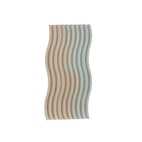Bandeja Olas Nude y Menta 25 cm Minimalista - Utensilios y Accesorios | Bylmo