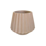Matera de mesa Salma Café 12x11cm de Cemento Conica de 0.4 Litros - Jardineria | Bylmo