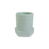 Matera de mesa Tornillo Verde Menta 10x10cm de Cemento Circular de 0.8 Litros - Jardineria | Bylmo