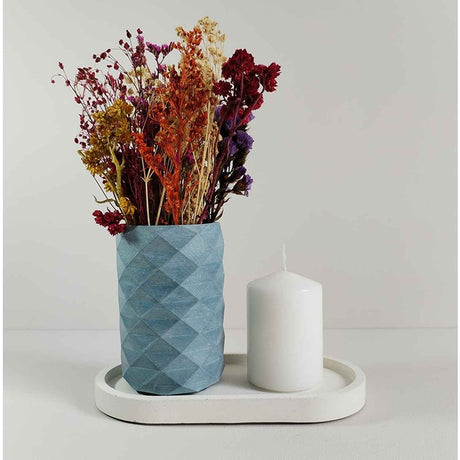 Florero Frida Azul Petróleo 6 cm Minimalista - Jardineria | Bylmo