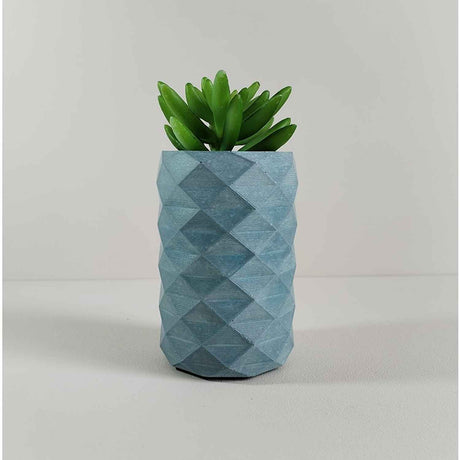 Florero Frida Azul Petróleo 6 cm Minimalista - Jardineria | Bylmo