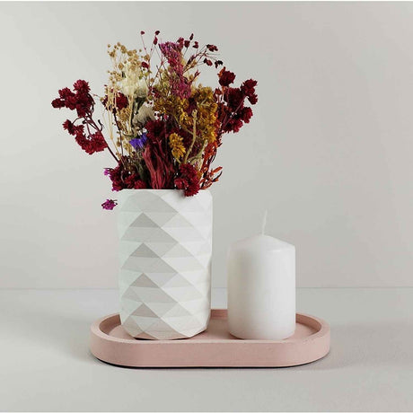 Florero Frida Blanco 6 cm Minimalista - Jardineria | Bylmo