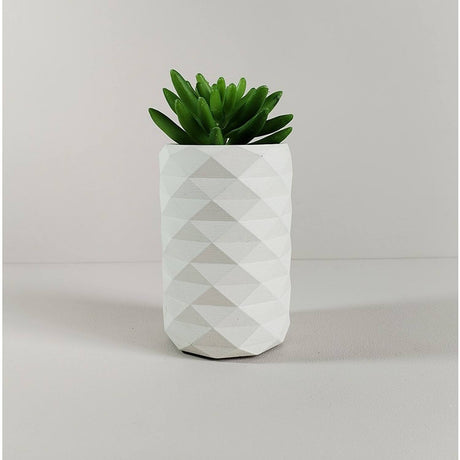 Florero Frida Blanco 6 cm Minimalista - Jardineria | Bylmo