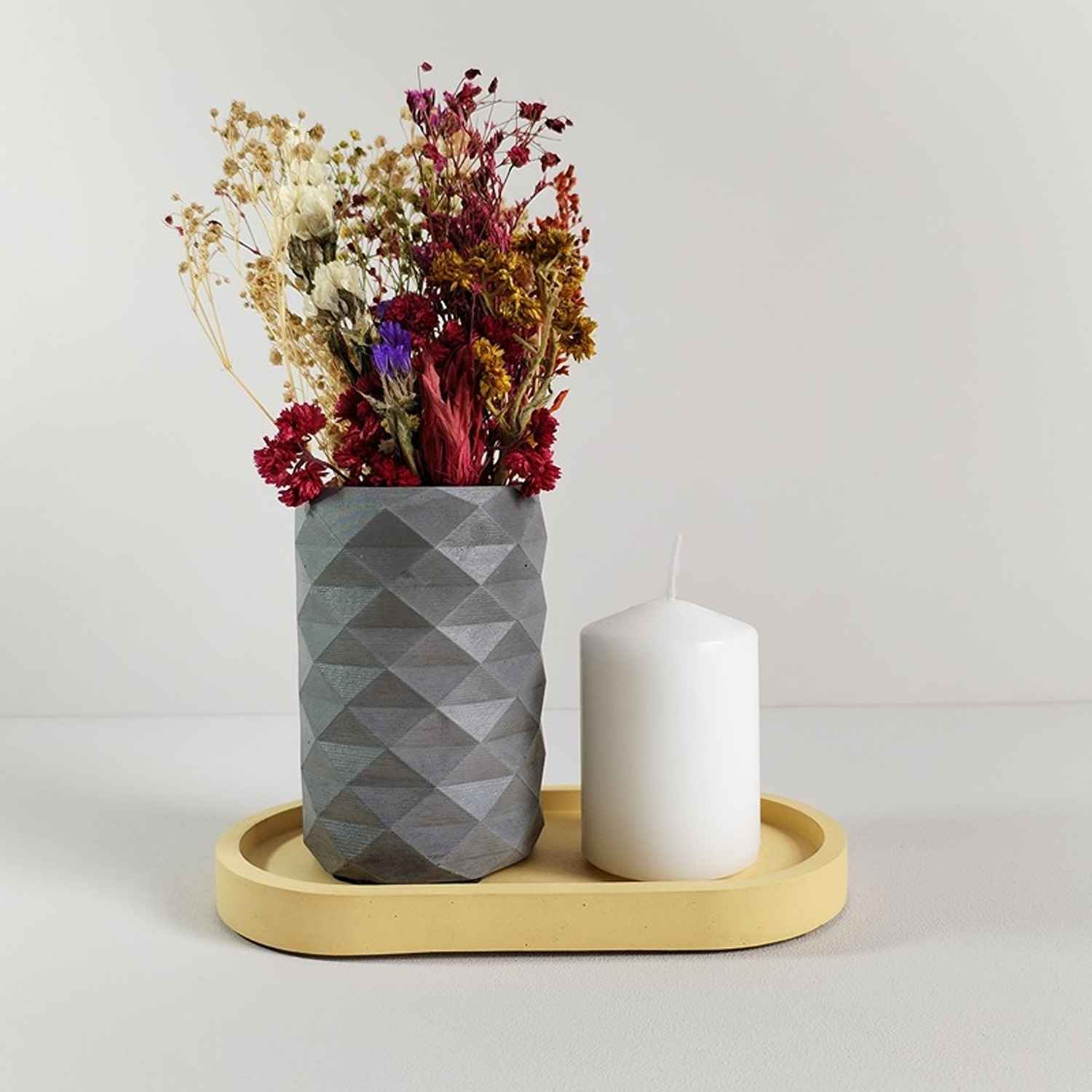 Florero Frida Gris 6 cm Minimalista - Jardineria | Bylmo