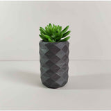 Florero Frida Gris Oscuro 6 cm Minimalista - Jardineria | Bylmo