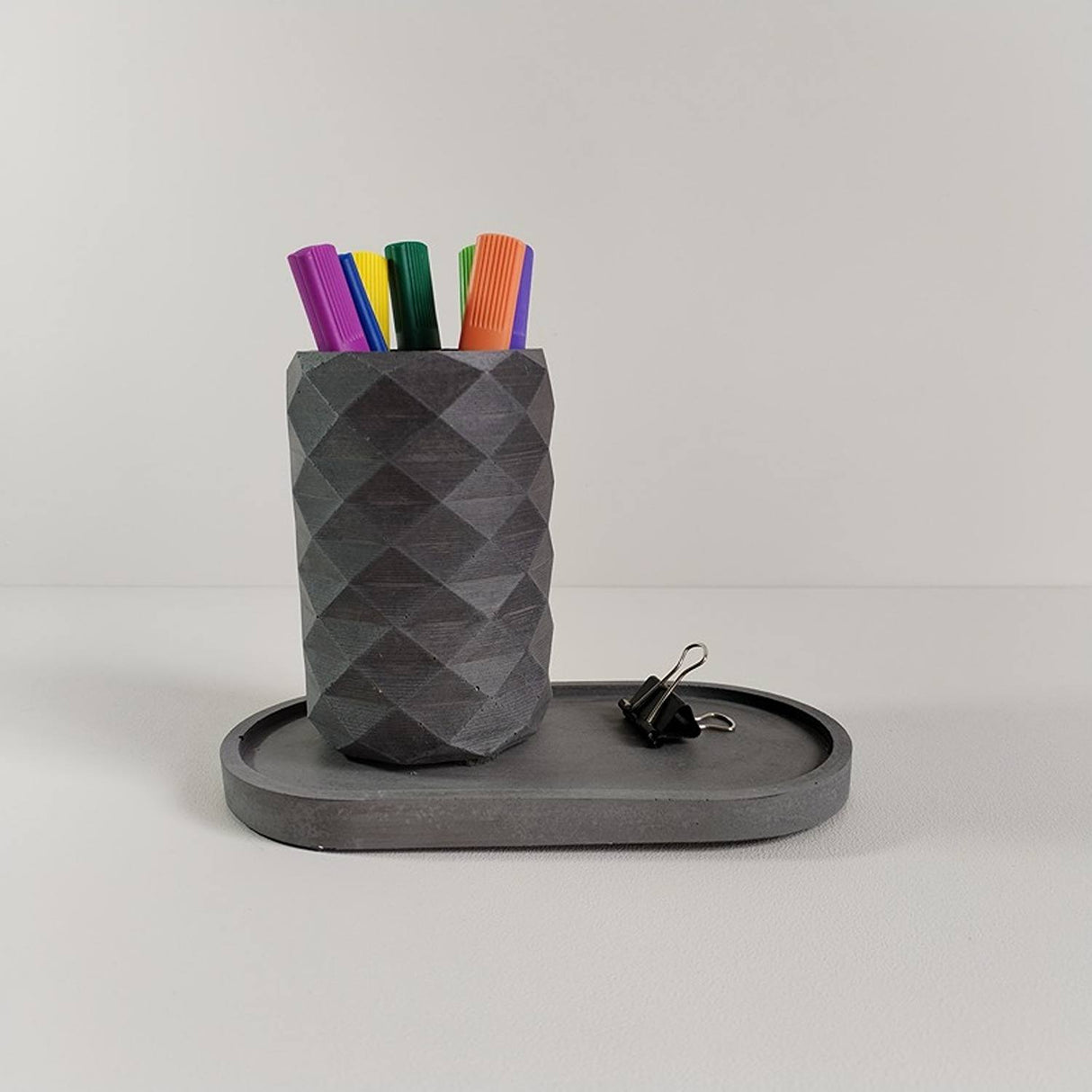 Florero Frida Gris Oscuro 6 cm Minimalista - Jardineria | Bylmo