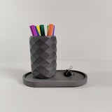 Florero Frida Gris Oscuro 6 cm Minimalista - Jardineria | Bylmo