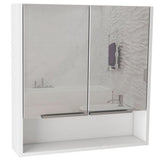 Gabinete Jaspe Blanco 60 cm con Dos Puertas y Espejo - Gabinetes | Bylmo