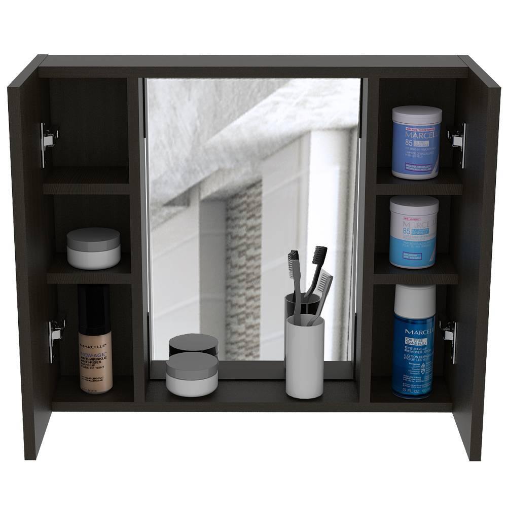 Gabinete Artemisa Wengue 60 cm con Dos Puertas y Espejo - Gabinetes | Bylmo