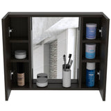 Gabinete Artemisa Wengue 60 cm con Dos Puertas y Espejo - Gabinetes | Bylmo