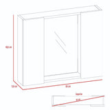 Gabinete Artemisa Wengue 60 cm con Dos Puertas y Espejo - Gabinetes | Bylmo