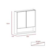 Gabinete Jaspe Miel 60 cm con Dos Puertas y Espejo - Gabinetes | Bylmo