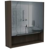 Gabinete Jaspe Olivo 60 cm con Dos Puertas y Espejo - Gabinetes | Bylmo