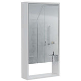 Gabinete de Baño Mariana Blanco 45.5x90cm Rectangular con Espejo y con Dos Entrepaños - Gabinetes | Bylmo