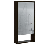 Gabinete Marianna Wengue 45 cm con Espejo y Entrepaño - Gabinetes | Bylmo