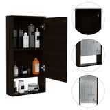 Gabinete Marianna Wengue 45 cm con Espejo y Entrepaño - Gabinetes | Bylmo
