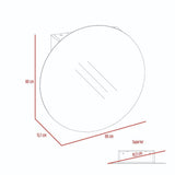 Gabinete Oval Wengue 60 cm con Espejo - Gabinetes | Bylmo