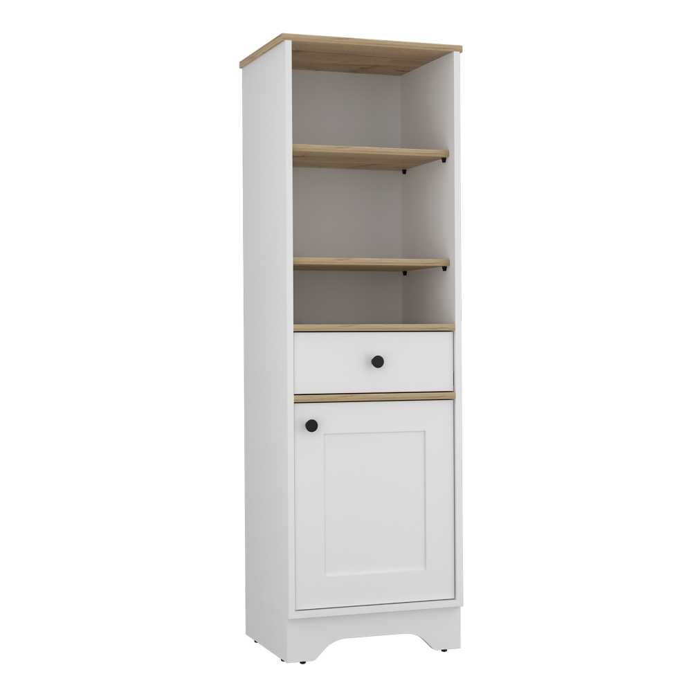 Mueble St Cloud Duna y Blanco 44 cm con Un Cajón y Una Puerta - Gabinetes | Bylmo