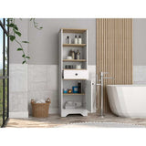 Mueble St Cloud Duna y Blanco 44 cm con Un Cajón y Una Puerta - Gabinetes | Bylmo