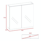 Gabinete Vanta Blanco 50 cm con Espejo - Gabinetes | Bylmo