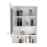 Gabinete de Baño Viña Blanco 53x73.6cm Cuadrado con Espejo y con Tres Entrepaños - Gabinetes | Bylmo