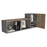 Biblioteca Flotante Newport Duna 122 cm con Entrepaños y Puerta - Bibliotecas | Bylmo