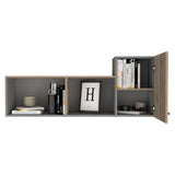 Biblioteca Flotante Newport Duna 122 cm con Entrepaños y Puerta - Bibliotecas | Bylmo