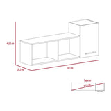Biblioteca Flotante Newport Duna 122 cm con Entrepaños y Puerta - Bibliotecas | Bylmo