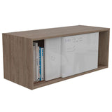 Gabinete de Baño Note Miel y Blanco 81x33cm Rectangular sin Entrepaños - Gabinetes | Bylmo