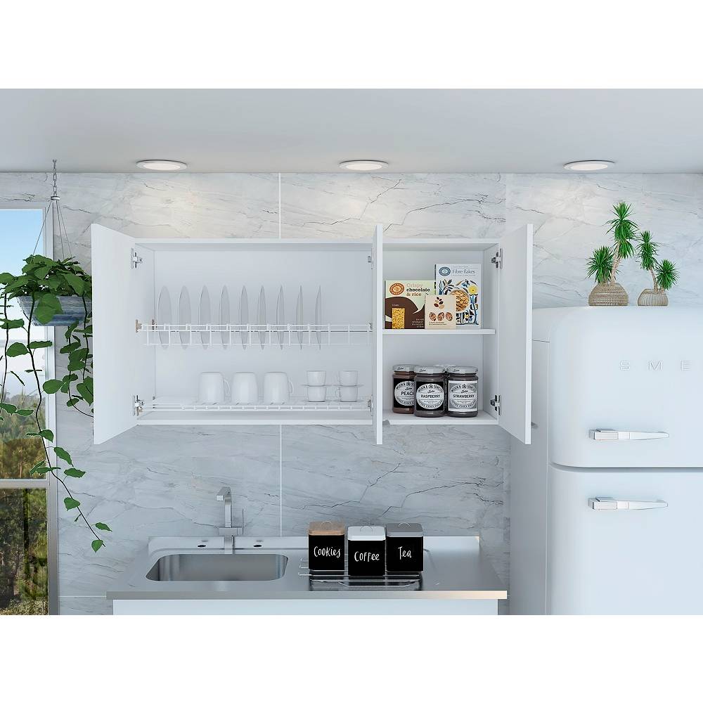 Mueble Superior con Tres Puertas Plus Blanco 120 cm - Cocinas | Bylmo