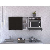 Mueble Superior de Cocina Blanco 150x60.2cm con Dos Entrepaños y con Tres Puertas - Cocinas | Bylmo