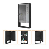 Gabinete de Baño Mariana Wengue 45.5x90cm Rectangular con Espejo y con Dos Entrepaños - Gabinetes | Bylmo