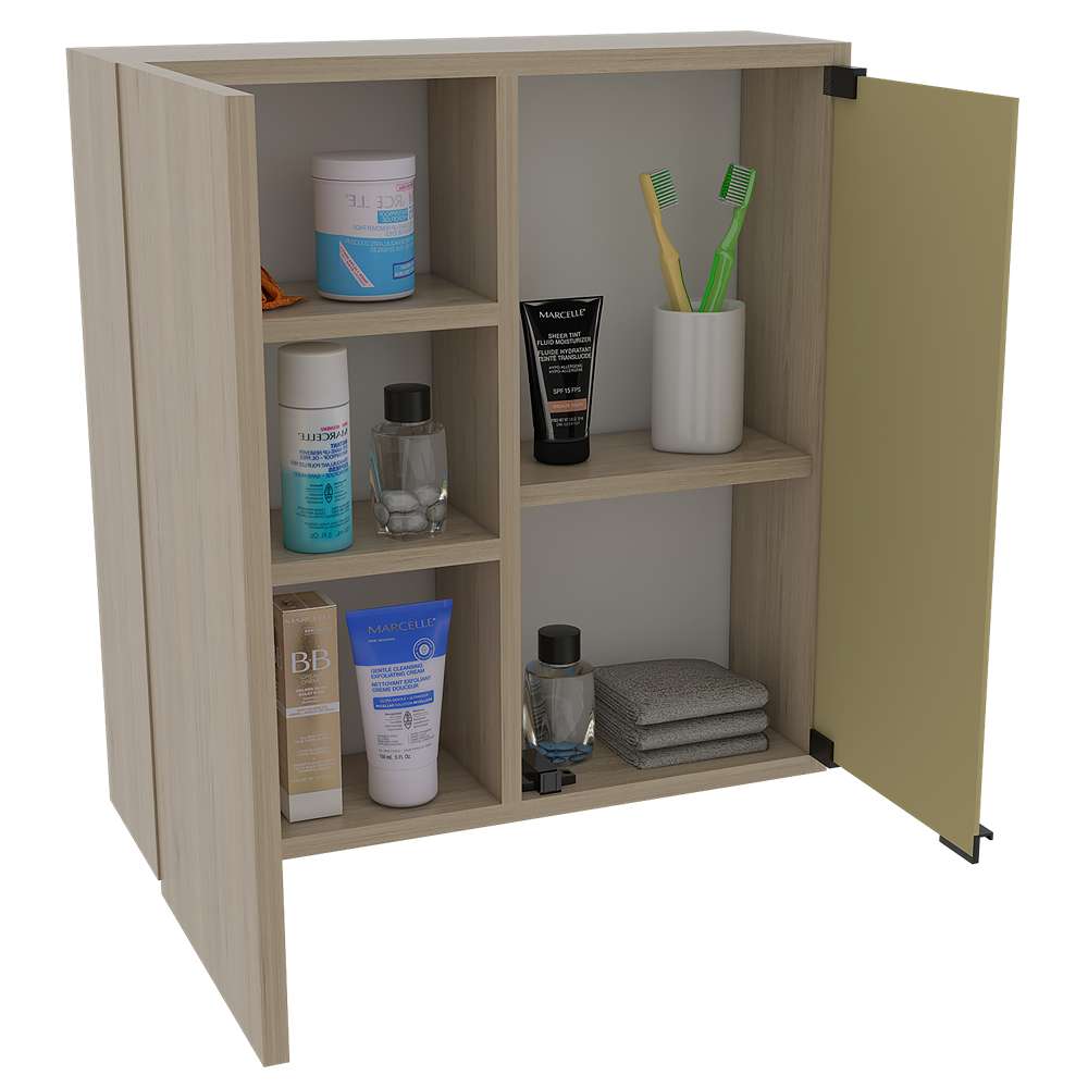 Gabinete Miro Rovere 50 cm con Dos Puertas y Espejo - Gabinetes | Bylmo