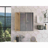 Gabinete de Baño Sines Duna 60x60cm Cuadrado con Espejo y con Dos Entrepaños - Gabinetes de Baño | Bylmo