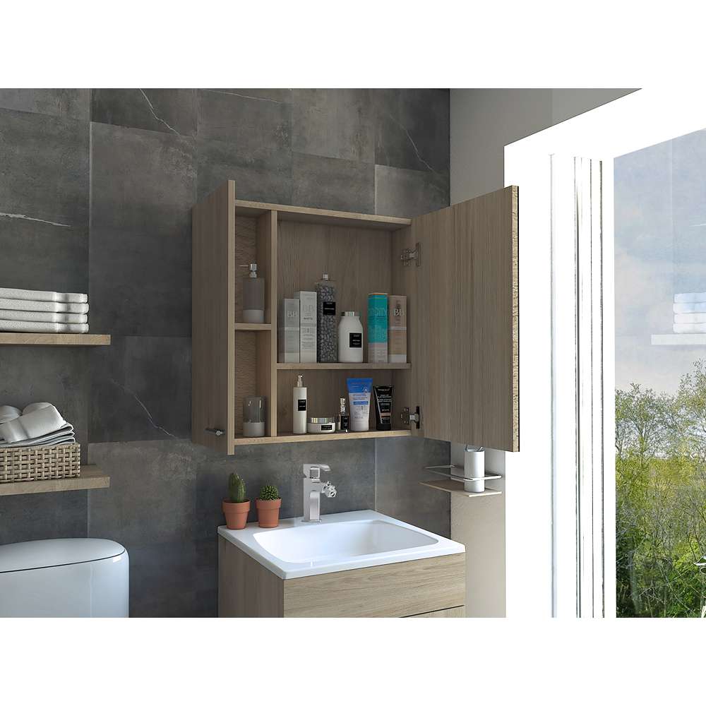 Gabinete Sines Rovere 60 cm con Dos Puertas y Espejo - Gabinetes | Bylmo