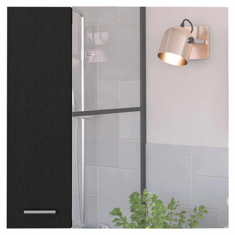 Gabinete de Baño Sines Plus Wengue 60x60cm Cuadrado con Espejo y con Dos Entrepaños - Gabinetes de Baño | Bylmo