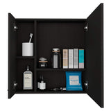 Gabinete de Baño Sines Plus Wengue 60x60cm Cuadrado con Espejo y con Dos Entrepaños - Gabinetes de Baño | Bylmo