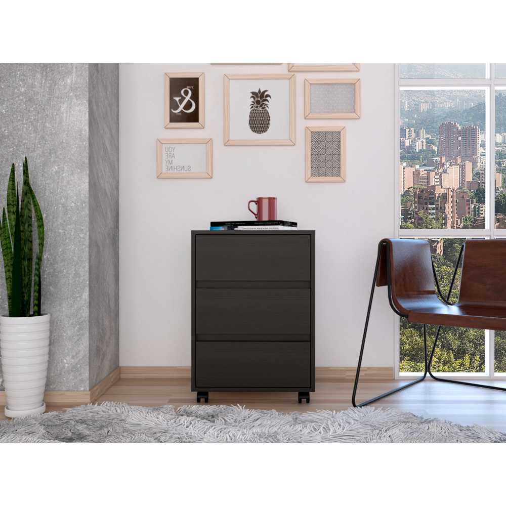 Archivador Artemisa Wengue 47 cm con Rodachines - Escritorios y Archivadores | Bylmo