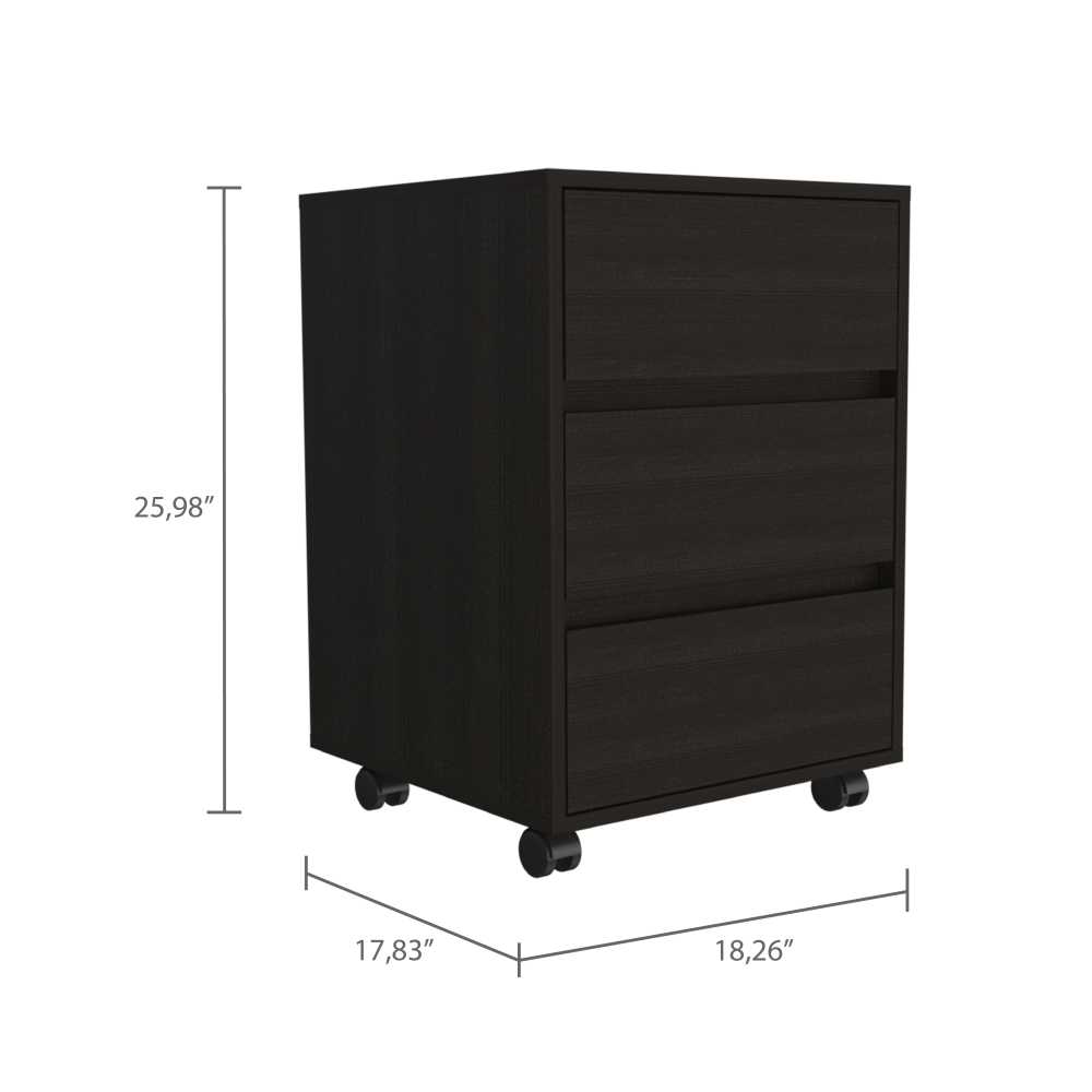 Archivador Artemisa Wengue 47 cm con Rodachines - Escritorios y Archivadores | Bylmo