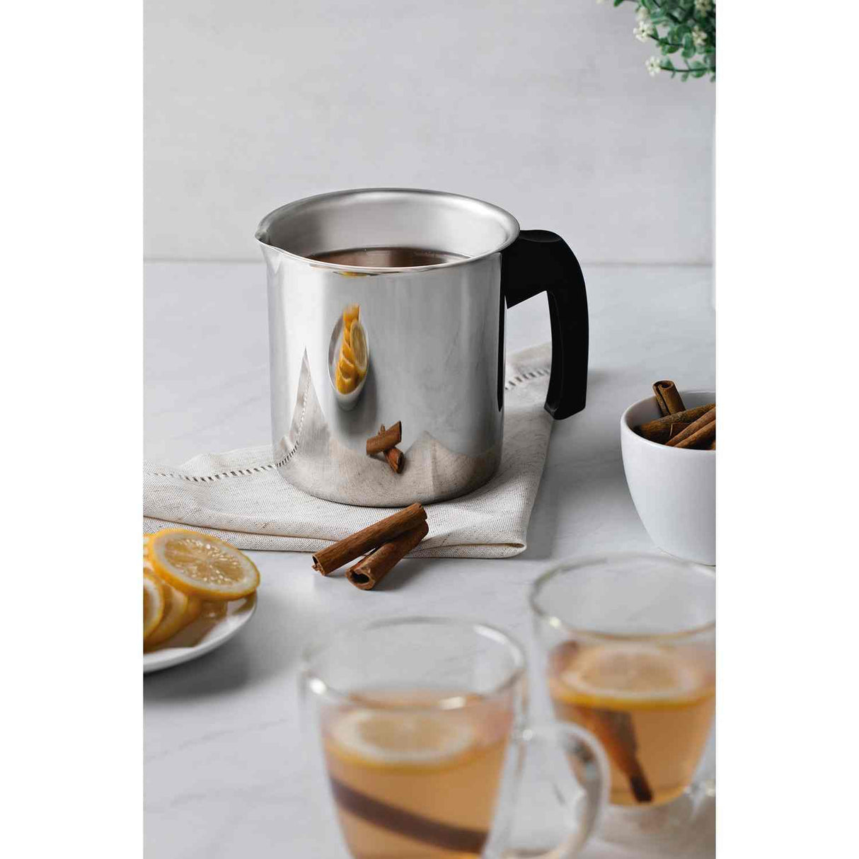 Hervidor Allegra Acero Inoxidable 13 cm 1,4 Litros con Mango de Baquelita Gris - Ollas y Sartenes | Bylmo