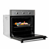 Horno de Empotrar Electrico Challenger Acero 60x60cm 53 Litros y con Temporizador - Electrodomesticos | Bylmo