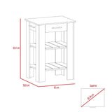 Mueble Auxiliar de Cocina Cala Duna y Blanco 65 cm con Entrepaños - Muebles Organizadores | Bylmo