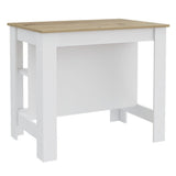 Isla de Cocina Cala Blanco Duna 103 cm con Entrepaños - Barras y Muebles Auxiliares | Bylmo