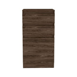 Cómoda Kamelot Coñac 59 cm con Espejo, Dos Cajones y Dos Puertas - Cajoneras | Bylmo