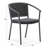 Comedor Tour Gris 90 cm de Exterior - Comedores | Bylmo