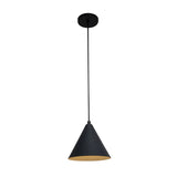 Lámpara Colgante LED Capri Negro 19x19cm para Una Luz Ajustable en Altura y con Bombilla - Iluminacion | Bylmo